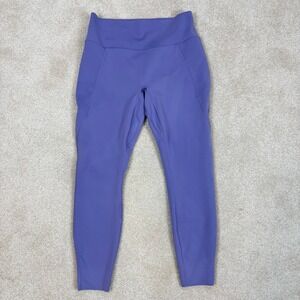 Nike Dri Fit Universa High Rise 7/8 Length Training Leggings Womens L Periwinkle
